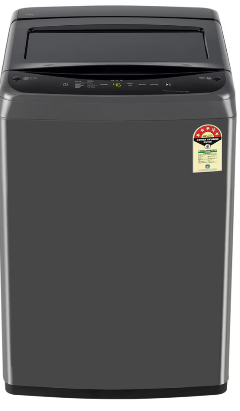 LG 7.5 Kg Top Load Washing Machine, Smart Inverter Motor, Middle Black
