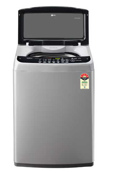 LG 8.0 Kg Top Load Washing Machine, Smart Inverter Motor, Middle Free Silver